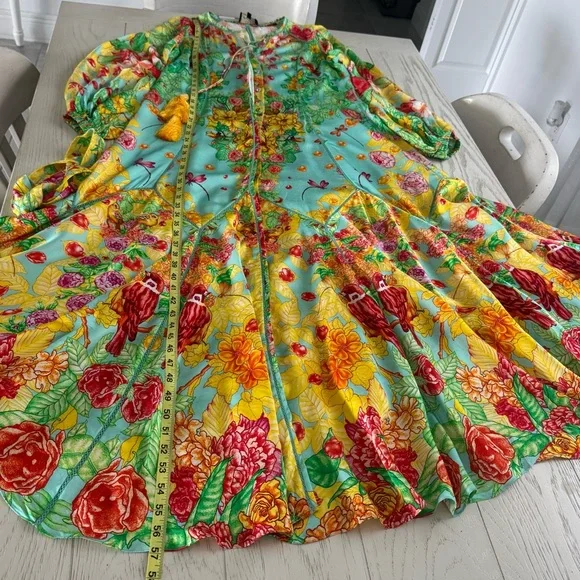 Floral Maxi Dress in Multicolor VISHIVANKA LONG DRESS